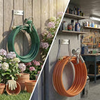JBscoop Garden Hose Holder Stainless Steel Small Wall Mount Garden Hose Hook, Ideal for Water, Air, Hydraulic Hose, Ropes, Extension Cords Heavy Duty & Rust Proof Set of 2 - Image 2