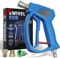 Short Pressure Washer Gun with 3/8" Swivel, 4080PSI by TUTULUCK