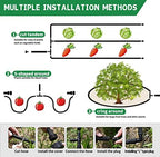 1/2’’ Soaker Hose for Garden 150 Ft, Heavy Duty Watering Hose 150-Foot with Kit, DIY Drip Irrigation Hoses System (150 feet) - Image 6