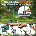 98FT 1/2" Drip Irrigation System Kit with Water Timer for Garden - Image 6