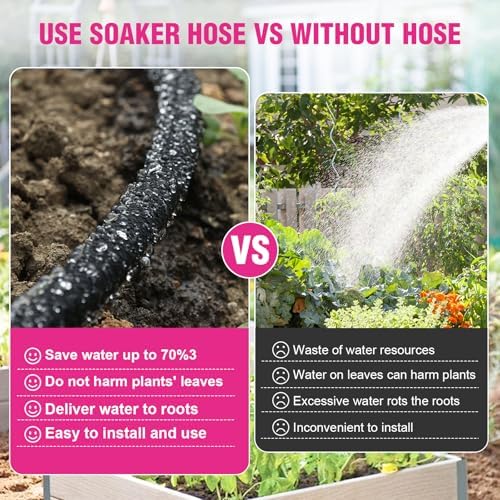 1/2 Inch 150 FT Round Soaker Hose for Garden and Lawn Irrigation - Image 6