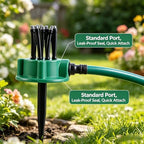 LONGLUAN 360° Coverage Precision Garden Irrigation Sprinkler, Lawn Irrigation System, Multi-Directional Automatic Water Sprinklers for Large Area Yard, Vegetable Garden, Flower Bed (4pcs) - Image 6