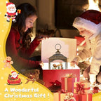 Christmas Snow Globes, Light Up Snow Globe with 6H Music Timer, Auto Snowfall, USB or Battery Powered, Christmas Globe with Santa Snow Globe Scene, Indoor Christmas Decorations for Home, Retro Gold - Image 7