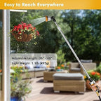 RESTMO Long Telescopic Watering Wand for Garden Hose, 36”-60” Garden Wand - Image 5