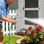 Large Area Farm Irrigation Sprinkler 114-131ft Spray Diameter, 360° Rotating Irrigation Spray Gun 1.2Inch Aluminum Alloy Impact Sprinkler for Lawn Garden Orchard Agriculture Yard Watering - Image 3