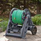 Liberty Basics 514-G Two Wheel Resin Hose Cart, Gray - Image 3