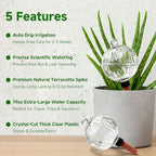 Plant Watering Globes, 26oz Extra Large Top Fill Self Watering Globes, Water Globes, Plant Water Bulbs, Watering Bulbs for Indoor Outdoor Planters, Water Plants While Away 6-Pack - Image 3