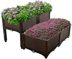 Raised Garden Bed Kit with Self Watering for Outdoor Plants by Unknown