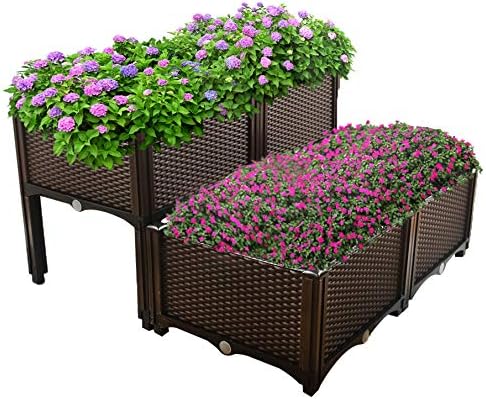 Raised Garden Bed Kit with Self Watering for Outdoor Plants by Unknown