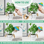 11 oz Large Plant Watering Globes 4 Pack Glass Self Watering Globes - Image 5