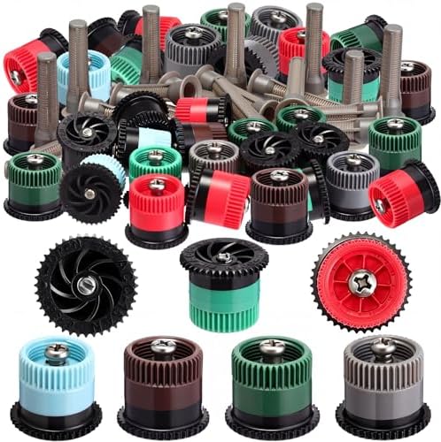 Honoson 60 Pcs Sprinkler Heads Replacement, 4/6/8/10/12/15/17 Van, Multi by Honoson