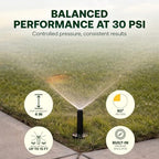 Rain Bird 1804QDPRS Pressure Regulated 4 Inch Pop Up Sprinkler Head 4 Pack - Image 3