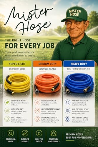 TurfCare 1 Inch 100 ft Super Lightweight Commercial Garden Hose, Heavy-Duty Strength Water Hose for Golf Course & Landscaping, Bright Yellow - Image 6