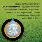 Melnor 65165AMZ XT Turbo Oscillating Sprinkler, 4,500 sq. ft., Quick Connect Bundle, 2-Way Adjustable, Black, Yellow - Image 4