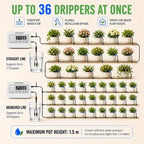 Automatic Indoor Plant Waterer, 49FT Drip Irrigation Kit for 15 Pots - Image 3