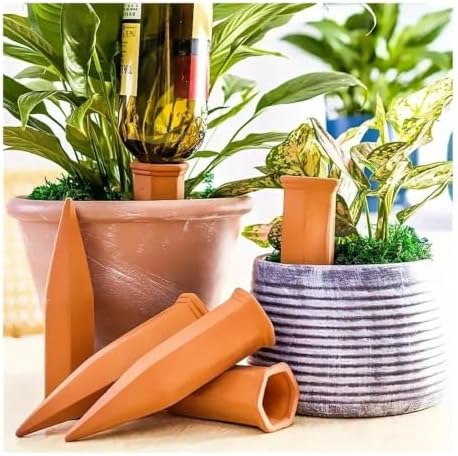 6‑Pack Terracotta Self Watering Spikes,Automatic Waterer for Outdoor Plants - Image 7