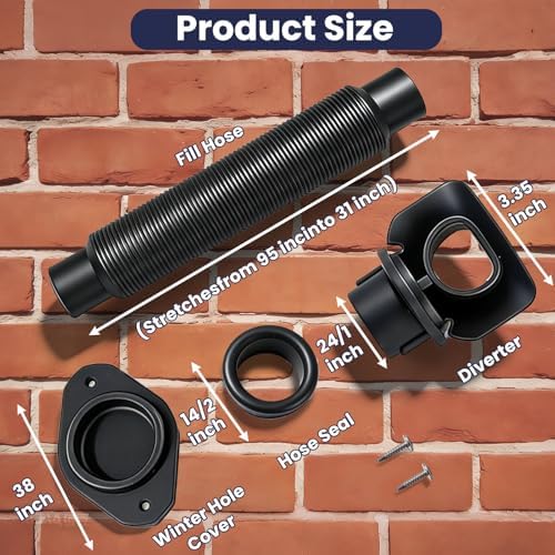 Rain Barrel Diverter Kit for Rectangular Downspouts, 1 Set - Image 2