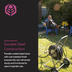 Yard Butler Hose Cart, Metal Hose Caddy, 2 Wheels, 200 Feet - Image 5