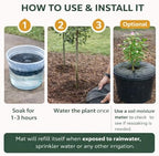 SteadySpring® 24" Smart 30+Day Tree Watering Mat - AUTO Refills with RAIN and Slow Releases As Plant Needs - for Root Balls 11" - 15" Dia Slow Release Technology Prevents Over and Under Watering (1) - Image 5