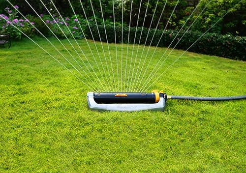 Melnor Metal Oscillating Sprinkler 4500 Sq Ft: Flow, Width, Range Adjust - Image 5