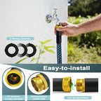 garden hose 100 FT, non-extendable and ultra-lightweight, equipped with 10-function nozzle. Kink-free, sturdy, flexible, and wear-resistant, suitable for use in yards, lawns, outdoors (100 FT) - Image 3