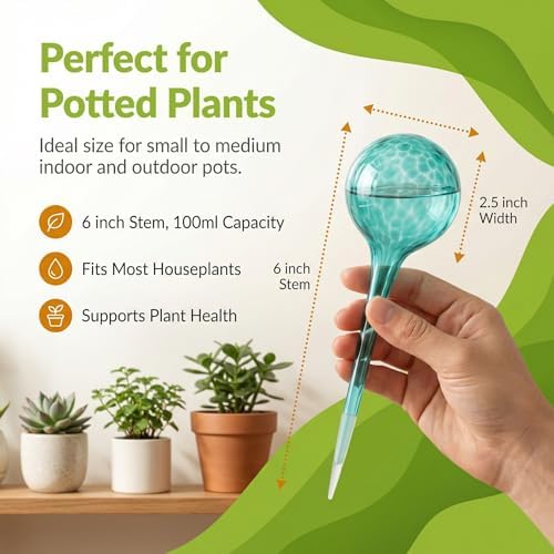 Plant Watering Globes 6 Pack – Self Watering Bulbs Set for Plant Collectors - Image 6