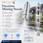 80’ High-Pressure Mist Cooling System Kit with Premium Edition Remote Pump W/App Control Comes with the Upgraded CO300 Pump (.006-40 nozzles) (Stainless Steel - 1/4" 80 Ft) - Image 3