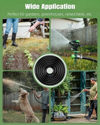 Pawfly 50 ft 1/2 Inch Drip Irrigation Tubing Main Tube, 1/2 Irrigation Tubing for Garden Irrigation System, Flexible PVC Main Line with 5 Barbed Locked Drip Irrigation Parts, 1/2" Drip Irrigation - Image 7