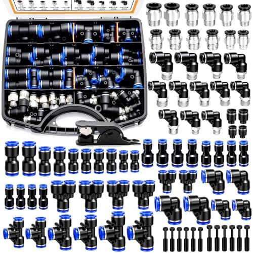 mankk 81PCS Quick Connect Air Hose Fittings Kit 1/8,1/4,3/8,1/2 inch by mankk