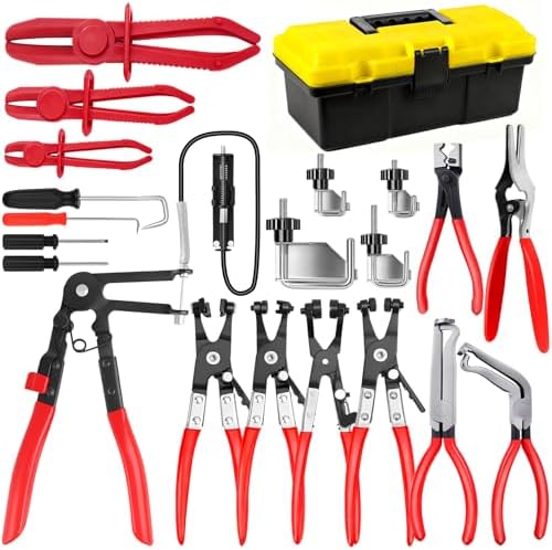 20 PCS Hose Clamp Pliers Set, Pinch Off & Disconnect Tools for Auto by QLOUNI