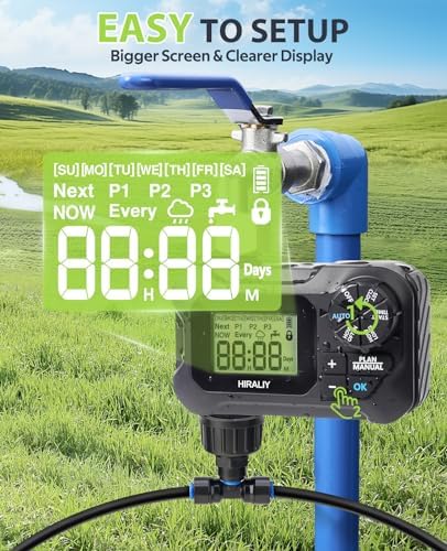 HIRALIY 59FT Drip Irrigation Kit with Water Timer, Quick-Connect - Image 2