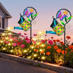 Solar Garden Lights Outdoor,Butterfly Watering Can Light, Waterproof Decor by ZFNN