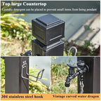 Floor Mounted Faucet Outdoor Water Pipe Vertical Fountain Irrigation Column,304 Stainless Steel Vertical Garden Water Column, Outdoor Independent Water Pipe with Locking All Copper Faucet, 1 - Image 4