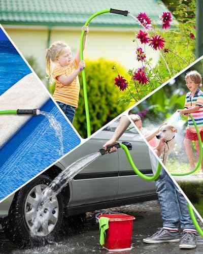 75 FT x 5/8″ Garden Hose, Lightweight Flexible Garden Water Hose with Swivel Handle, 200 PSI Working, 450 PSI Burst, All-Weather Outdoor Use, Heavy Duty Water Hose for for Lawn, Yard, G75GH06 - Image 3