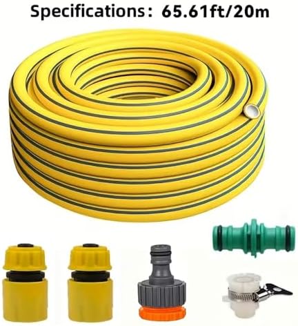 1Pc 1/2 Inch Heavy Duty Rubber Garden Hose, 5/10/15/20/30M Flexible Water Pipe, Wear & Scratch Resistant, Leak-Proof All Season Tube for Garden Balcony Car Washing(20m) - Image 2