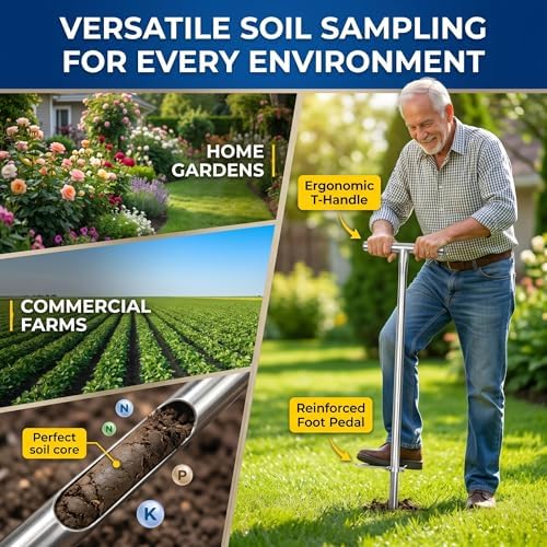 HOMAR 36 Inch Soil Sample Probe Stainless Soil Sampler Kit - Image 7