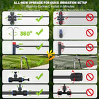 230FT Drip Irrigation Kit with 34 Emitters, 3 Spray Types, Watering System - Image 3