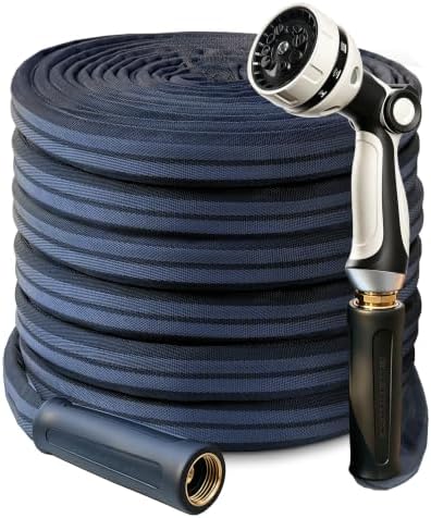 Garden Hose 25 FT, Non-Expanding, 700 PSI Burst, 10-Pattern Nozzle by ELEPHOSE