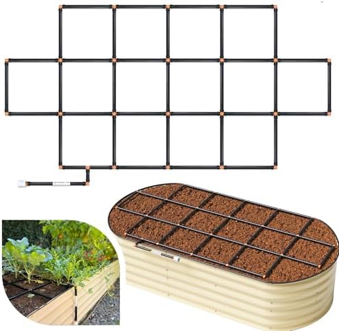 Garden Grid 3x6 | Watering System for Raised Garden Bed | Cornerless by GardenInMinutes
