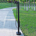 Stainless Steel Freestanding Hose Stand for Outdoor Faucet Vertical Garden Water Column for Yard Outdoor Spigot Hose Bib Holder (B 2 Holes Column with(B 2 Holes Column with Spray Gun) by Unknown