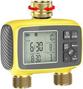 Boltigen Upgraded Brass Sprinkler Timer-2 Zone Water Hose Timers with Metal Inlet & Outlet-Waterproof & Programmable Design Timer Rain Delay & Manual Watering, for Outdoor Garden Irrigation Lawn Yard by Boltigen