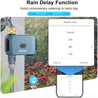 WiFi Water Timer with Brass Inlet, 1 Zone Smart Sprinkler Timer for Garden Hose Faucet, WiFi Hose Timers with Up to 20 Watering Plans, APP & Voice Control, Compatible with Alexa (2.4GHz Only) - Image 6