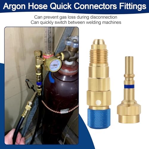 QDB33 Argon Hose Quick Connect Fittings Set, Argon Inert Gas Quick Connect - Image 2