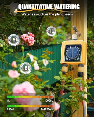 RAINPOINT WiFi Water Timer 2 Zone, Garden Hose Splitter 2 Way - Image 4