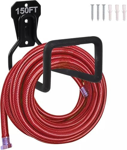 for Metal Garden Hose Holder- Heavy Duty Hose Hanger Wall Mounted Water Hose HOL... by Unknown