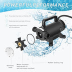 Water Pump 115V 1/10 HP 260 GPH Utility transfer Pump-Black - Image 5