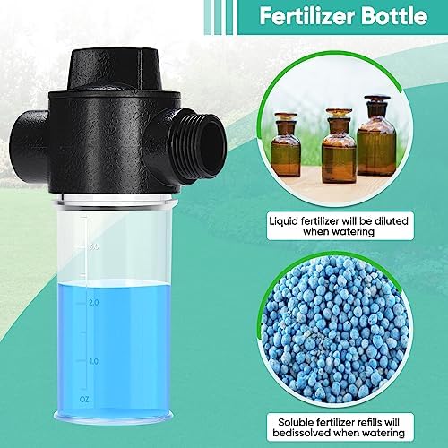 Stainless Steel Deep Root Tree Watering Tool,Root Feeder with Fertilizer Bottle Watering Wand Irrigation System Watering Stake,for Trees Bushes Shrubs Fruit Trees with Brass Valve T-Handle - Image 3