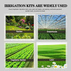 82FT Drip Irrigation Kit, 1/4-inch Drip Irrigation Emitter, Fan-Shaped Drip Irrigation Emitter, Quick-Connect Automatic Drip Irrigation System, Suitable for Watering Plants in Flowerpot Elevated Bed. - Image 6
