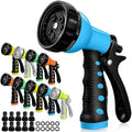 Tanlade 10 Pcs Adjustable Hose Nozzle Sprayer with 8 Watering Patterns by Tanlade
