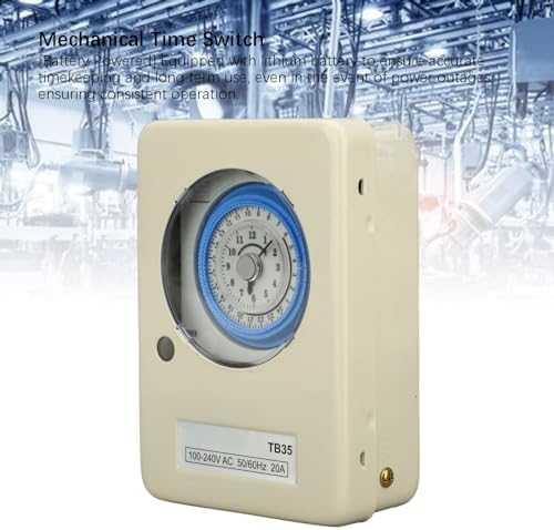 Mechanical Water Heater Timer for Industrial Commercial Residential Use Heavy Duty Lighting and Appliance Timer Switch with Manual Override - Image 3